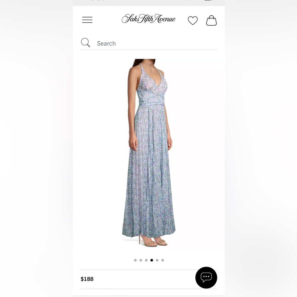 NWT floral gown size 6!! Cross straps in the back